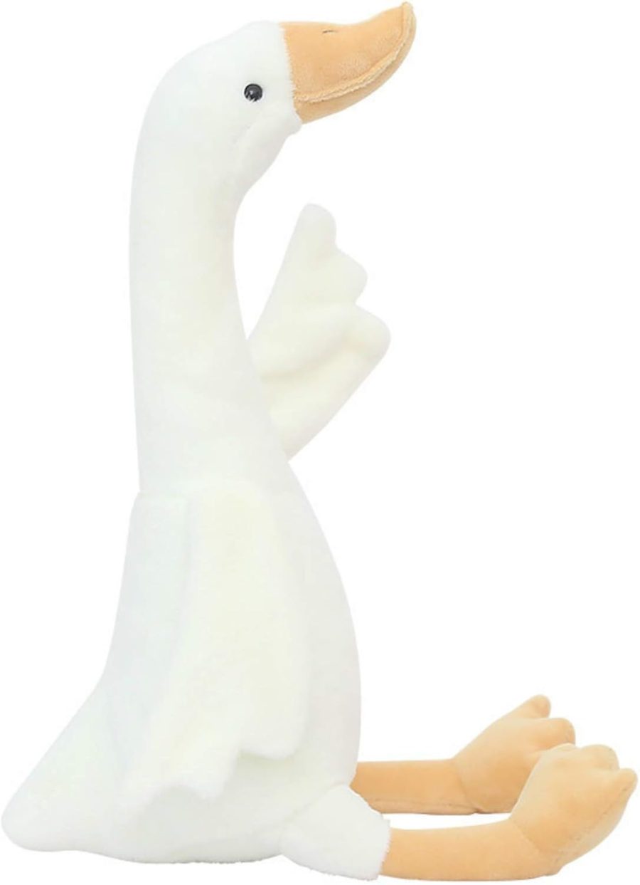 15.7" Swan Stuffed Animal,Goose Plush White Stuffed Animal Toy Gifts for Kids