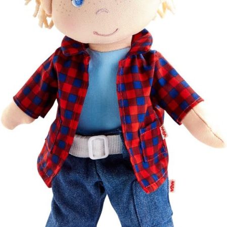 12" Soft Doll - Baby Boy Doll with Blonde Hair and Blue Eyes (Machine Washable) Perfect Plush Toy for 18 Months & Up