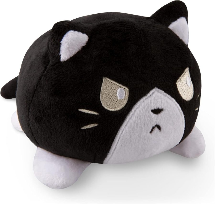 The Original Reversible Cat Plushie - Tuxedo - Cute Sensory Fidget Stuffed Animals That Show Your Mood - Image 2