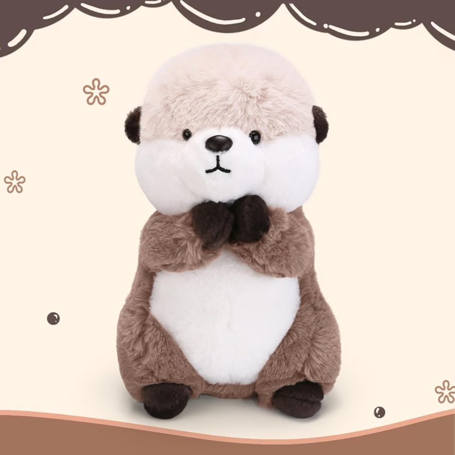 Cute Otter Plush Soft Plushie Toy Stuffed Animal Birthday Gift for Kids Children Girls Boys 9.8 Inch Sea Otter Stuffed Animals - Image 2