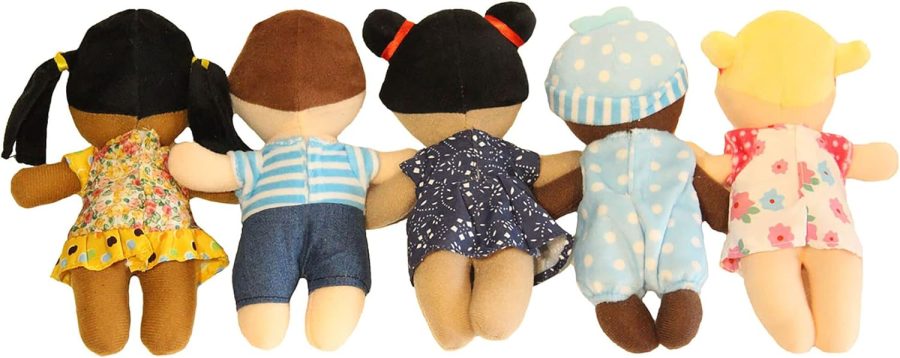 Plush Diversity Dolls - Multicultural Dolls for Kids | Multicultural Baby Dolls, Different Races Dolls, Multi-Ethnic Multiracial Dolls | Daycare Toys - 8" - Set of 5 - Image 2