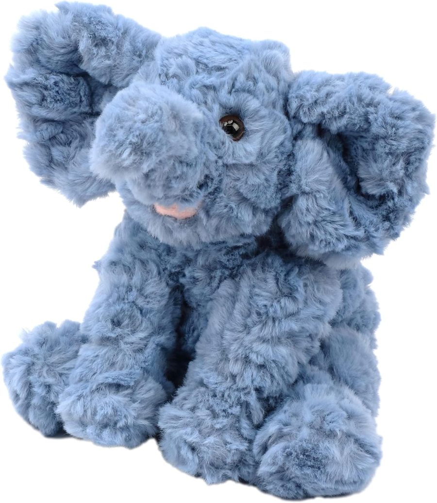 Adorable Plush Calf Elephant Toy Floppy Elephish Ultra Soft Stuffed Animal for Boys Girls Kids Toddlers, Blue, 9'' - Image 2